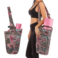 Mookis Yoga Mat Bag | Adjustable Shoulder Strap | Fixed Buckle | Large Size Pocket and Zipper Pocket | Multipurpose and Beautiful Bag - BSTQZUWYL