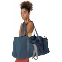 ODODOS Unisex Sport Duffel Bag Yoga Mat Bag with Water Bottle Pocket 42L Lightweight Waterproof Gym Travel Weekender Carry On Bag - B5WLELNIP