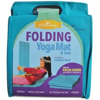 Wai Lana Folding Yoga Mat and Tote Solid Blue - BLASUP20A