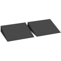 13 Large Yoga Foam Wedge Slant Board Calf Stretcher Improve Lower Leg Strength Stability Incline Wedge Knee Pad Back Support Footrest Cushion Physical Therapy One Pair - BCD723N5C