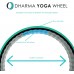 Dharma Yoga Wheel Eco Basic for Stretching Strengthening Back Pain Strained Muscles Bulging Discs Arthritis Osteoporosis Ligament Strains | Portable Yoga Prop Patented Grip Design Made in USA - B87BQ8XIR