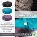 Gaiam Meditation Cushion Zafu Yoga Pillow Sold Individually or with Zabuton Bundle - B7B2AQZ4O