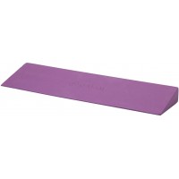 Gaiam Yoga Block Wedge Lightweight EVA Foam Yoga Wedge for Wrist and Lower Back Support Slant Board for Comfortable Yoga Poses and Angles 20" L x 6" W x 2" H Deep Purple - BQ6HHE2OY