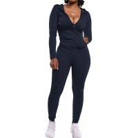 PRETTYGARDEN Women's Two Piece Tracksuit Set Long Sleeve Zipper Hoodie Jacket with Sweatpants Sweatsuit Jogger Workout Set - BFI4BETY6