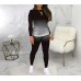 Two Piece Outfits for Women Jogger Outfit Tracksuit Sweatsuits and Sweatpants Sports Sets - BRNQBI31A