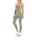WodoWei Women 2 Piece Workout Outfits Sports Bra Seamless Leggings Yoga Gym Activewear Set - BK1B0C659