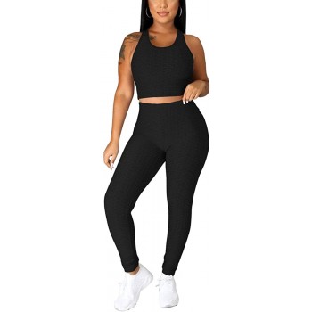 Workout Sets For Women 2 Piece Outfits Sexy Summer Sweatsuits Jogging Suits Casual Bodycon Tracksuits - BVAL8HLX1