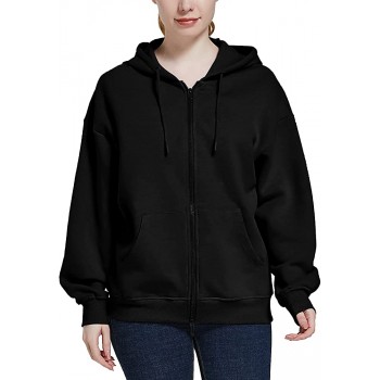 ALIMEIMEI Womens Full Zip Up Hoodie with Pockets Micro Fleece Zipper Hooded Sweatshirt Athletic Hoodies for Women S-2XL - B1WSTJ62H