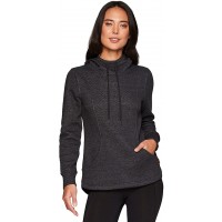 Avalanche Women's Everyday Midweight Quilted Fleece Hoodie Pullover With Pocket - B5I9WZSE2