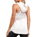 DIRASS Workout Tank Tops for Women Racerback Muscle Tops Mesh Back Sleeveless Hoodie - BRYYXCHP6
