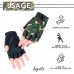 Children Military Half-Gloves for Small Army Fans – Half-Gloves to Wear When Cycling Exercising Skating Skateboarding Roller Skating – Breathable Protective Half-Gloves for Kids - BMG2KRMX4