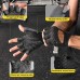 KANSOON Essential Breathable Workout Gloves Weight Lifting Fingerless Gym Exercise Gloves with Curved Open Back, for Powerlifting, Women and Men - BJIQFTI2A