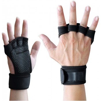 Lorpect Ventilated Weight Lifting Gloves ，with Built-in Wrist Wraps Full Palm Protection & Extra ，Grip Great for Pull Ups Cross Training Fitness Men & Women New - BE4KDE3VD