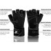 RIMSports Premium Leather Weight Lifting Gloves with Wrist Support for Supreme Protection Wrist Wrap Gloves with Palm Padded and Thumb Protected Workout Gloves for Weightlifting Pullups & Deadlift - B3AURXXMQ