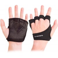 Weight-Lifting Workout Fitness Gloves Callus-Guard Gym Barehand Grip Support Alpha Cross-Training Rowing Power-Lifting Pull Up for Men & Women - BZD6JVD7J