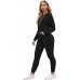Fixmatti Women Pullover Hoodie Pockets Sweatpants Sport Jogger Sweatsuit - B926VI5MF