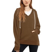 LASLULU Womens Hoodie Sweatshirts Oversized Pullover Tops Long Sleeve Drawstring Workout Shirts Activewear with Pockets - B15E2KDZ5