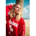 LIFEGUARD Red Crew Neck Sweatshirt for Women Teen & Girls Ladies. - B7Q479FLE