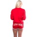 LIFEGUARD Red Crew Neck Sweatshirt for Women Teen & Girls Ladies. - BSQANNKVQ