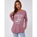 STYLEIE Women Schrute Farms Letter Cute Graphic The Office Fan Round Neck Shirts - B1K6SABAI