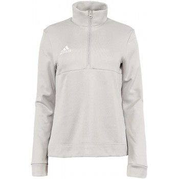 Adidas Women's Team Issue 1 4 Zip FT3340 S Grey White - BOGI388B4