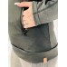 LaaTeeDa Long Sleeve Women’s Golf Pull Over Shirt with Zip Front and High Stand Up Collar Black and Grey - B342RF5VH