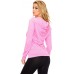 Women's Full Zip Hoodie Jacket Slim Fit Lightweight Long Sleeve Hooded Zip Up Sweatshirt Athletic Workout - BIGVJWKAV