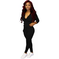Adogirl Womens Sweatsuit Set Two Piece Outfits Top + Skinny Long Pants Tracksuits Jogging Suits Jumpsuits - B0QOYXDA4