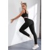 FAFOFA Ribbed Workout Outfits for Women 2 Piece Seamless Sport Bra High Waist Yoga Leggings Sets - BPZQ7JCQN