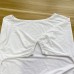 MESLIMA Women's Casual Loose Solid Off Shoulder Irregular Hem Top Elastic Waist Skinny Stretchy Long Pant Jumpsuit - B8CU0WR8M