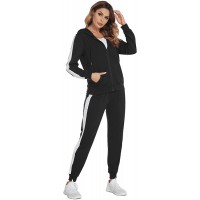 Parabler Sweatsuits Set Womens 2 Piece Sweatshirt & Joggers Pants Full Zip Hoodie Tracksuits Sportswear with Pocket - BO0E2MJG6