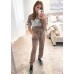PRETTYGARDEN Women's 2 Piece Tracksuit Sets Casual Striped Crewneck Short Sleeve Tops Long Pants Outfits Loungewear - BPCO9HVAW