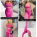 TWFRHC Women's Workout Sets 2 pc Ribbed Seamless High Waist Gym Outfit Yoga Leggings Sets 03rose Red Small - B9LOJQ709