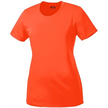 DRI-Equip Women's Neon Color High Visibility Athletic T-Shirts in Sizes S-4XL - BY7MF37MN