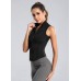 FEOYA Women Sleeveless Athletic Tank Top Shirts Full Zip Up Tshirt for Yoga Running Fitness Exercise - BBI5PYV5P
