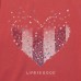 Life is Good Women's Crusher Graphic V-Neck T-Shirt Heart Stars and Stripes - BK34F8CWI
