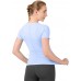 MathCat Workout Shirts for Women Short Sleeve Workout Tops for Women Quick Dry Gym Athletic Tops，Seamless Yoga Shirts - BJL42XRKZ