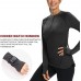 Soneven Women's Long Sleeve Hiking Shirts Upf50+ Half Zip Pullover Moisture Wicking Golf Shirt - B2N6E6KET