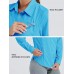 Women's UPF 50+ Sun Protection Shirt Long Sleeve Fishing Shirt SPF Quick Dry Hiking Outdoor Shirt - B8SGQMSLR