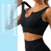 Hopsooken Workout Sets for Women 2 Piece Seamless Ribbed Sport Bra Crop Tank Top High Waist Shorts Yoga Outfits - BQWGHL1E9