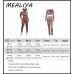 MEALIYA Women Two Piece Set Long Sleeve Workout Round Neck Outfits High Waist Bodycon Tracksuit - B7OEDHDSI