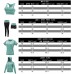 TONGXinHUA 5 Pcs Workout Outfits Set for Women Sport Suits Fitness Athletic Outfits Set for Doing Yoga Dancing Fitness - B6OCH7VXV
