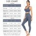 Women's Seamless Yoga Pants Set 2 Piece Workout Outfits Tights Running Leggings with Quick-Dry Sports Bra Exercise Gym Fitness SetH007M-Grey - BY3MD8DYI