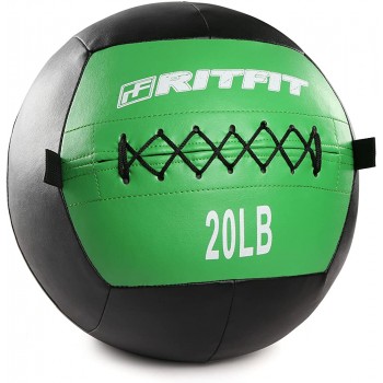 RitFit Medicine Ball weight ball Soft Medicine Ball Wall Medicine Ball Soft Wall Ball Wall Ball set Medicine Balls for Exercise and Conditioning Workouts Fitness Gym Equipment for Core Training and Cross Training 5 10 15 20 25 30 lbs - BLDUTHZ36