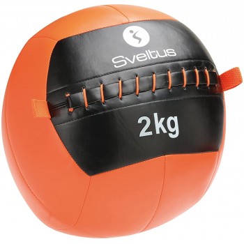 Sveltus Wall Diameter 35 cm 2kg Medicine Ball Unisex Adults’ Orange & Black - B6U5HO8NC