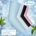4 Pairs Cooling Shawl Arm Sleeves Sun Protection for Women Men with Finger Hole for Golfing Driving Riding Fishing - BCPSLHZXL