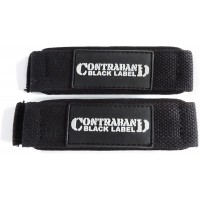 Contraband Black Label 2000 Padded Cotton Wrist Straps Pair for Bodybuilding Powerlifting | Soft Cushioned Straps with Neoprene Padding for Strength Training - BP8ETKX6N