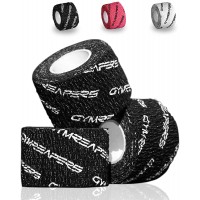 Gymreapers Weightlifting Adhesive Thumb Tape Stretchy Athletic Tape Grip & Protection for Olympic Lifting Cross Training Powerlifting Hookgrip - BZ7S8XZTM