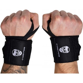 Gymreapers Weightlifting Wrist Wraps Competition Grade 18 Professional Quality Wrist Support with Heavy Duty Thumb Loop Best Wrap for Powerlifting Strength Training Bodybuilding - B0GLCXN94