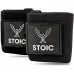 Stoic Wrist Wraps Weightlifting Powerlifting Cross Training Bodybuilding with Thumb Loop. Professional Grade for Gym Workout Men and Women Weight Lifting and Strength Training Black 18 Inch - BIA34NQRV